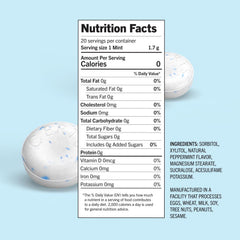 Certs Mints peppermint flavor label highlights refreshing taste after meals