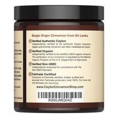 Ceylon Cinnamon Shop powder pours smoothly into smoothies for quick flavor boosts.