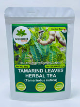 Ceylonwood Herbals tamarind tea bags on packaging, caffeine-free refreshment