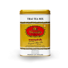 ChaTraMue Number One Gold Label sachets for quick Thai tea preparation at home.