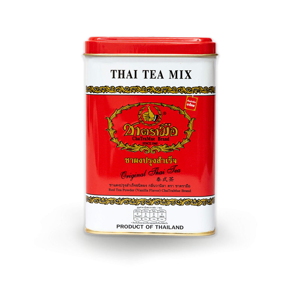 ChaTraMue Number One Red-Label packaging showcases heritage, ideal for gifting and daily rituals.