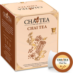 Cha4TEA chai black tea pods ready in Keurig for quick mornings.
