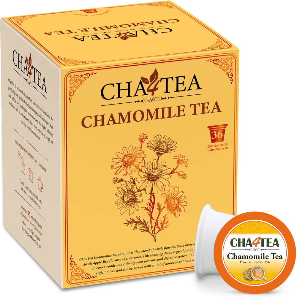 Cha4TEA pure chamomile tea pod ready for a soothing cup.