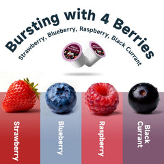 Chaism Hibiscus Berry Quartet steaming tea cup ready to enjoy.