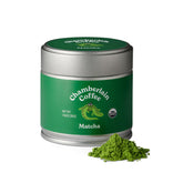 Chamberlain Coffee ceremonial matcha first harvest jar, vibrant emerald powder for daily rituals
