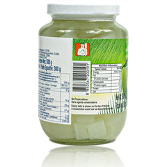 Chaokoh coconut gel in syrup served in a bowl with fresh fruit for a light snack.