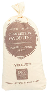 Charleston grits rustic cloth bag on display