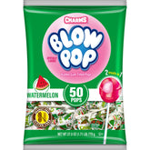 Charms Blow Pop Watermelon shell close-up for a fruity experience