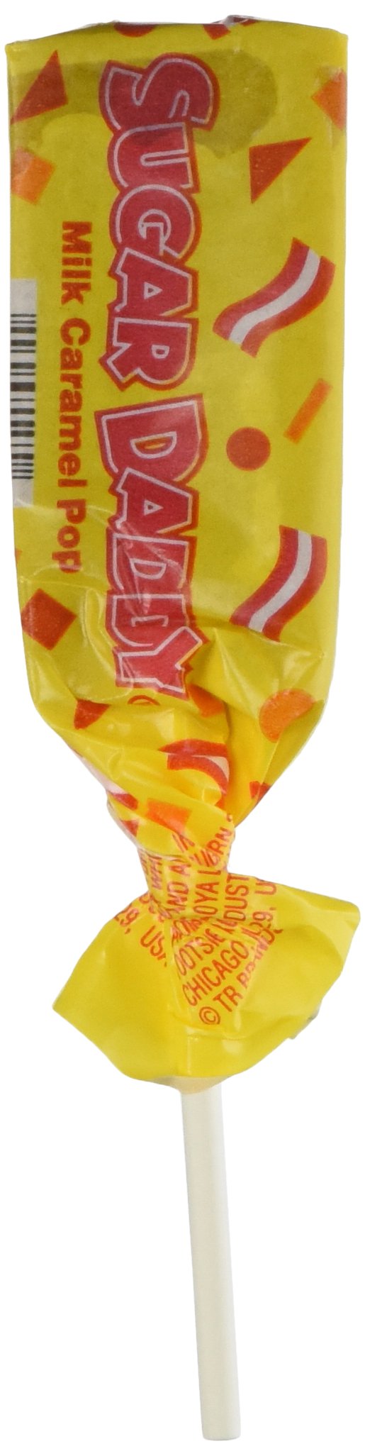 Charms Sugar Daddy Pops 48ct front pack, nostalgic caramel treats for sharing