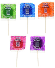 Charms Sweet Pops flat round design highlights full-mouth candy immersion.