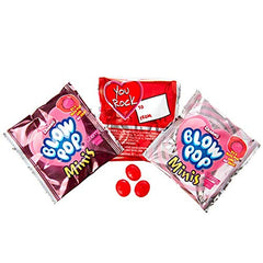 Charms Valentine Blow Pop Minis chewy center invites playful bites