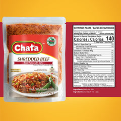 Chata Machaca Res taco filling ideal for quick tacos or burritos.