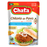 Chata Mexican Turkey Chilorio tender shredded turkey ready to heat.