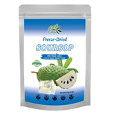 CHAVI freeze-dried soursop pieces close-up show crisp texture for a quick snack.