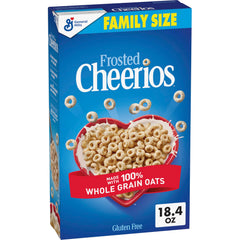 Cheerios Frosted Os in a bowl with milk for a wholesome breakfast.
