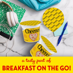 Cheerios gluten-free cereal cup with milk for a fast morning