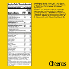 Cheerios Heart Shapes cereal in a bowl with milk, whole grain oats.