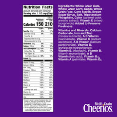 Cheerios Multi Grain bowl with milk ready for a quick, fiber-friendly morning.