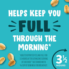 Crunchy Cheerios Oat Crunch Almond provides a snackable texture for busy days.