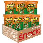 Cheetos cheddar jalapeño crunchy 64-count pack for easy sharing