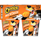 Cheetos Mac N Cheese bold cups in a four-pack for easy snacking