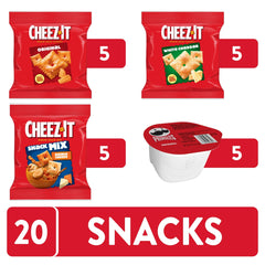 Cheez-It Double Cheese Snack Mix close-up great for variety at home or parties