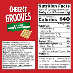 Cheez-It Grooves texture highlighting crunchy ridges for snacking.