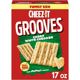Cheez-It Grooves close-up showing bold ridges for extra crunch.