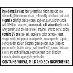 Close-up of Cheez-It Hot Spicy crackers with cheese and heat