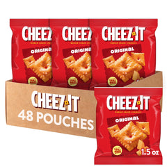 Cheez-It Original bite-sized crackers for quick, flavorful snacking on the go.