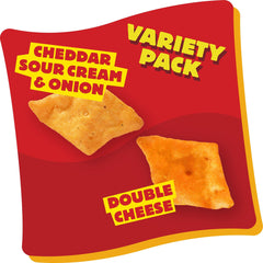 Cheez-It Snap'd thin crisp crackers close-up; extra crunch.