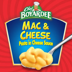 Chef Boyardee Mac & Cheese pack of 12 bowls ideal for family meals.