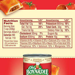 Chef Boyardee spoon serves ready-to-eat meal from the can