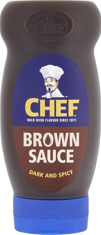 Chef Brown Sauce squeezy bottle pours with spicy depth for grilled meals