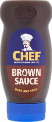 Chef Brown Sauce squeezy bottle pours with spicy depth for grilled meals