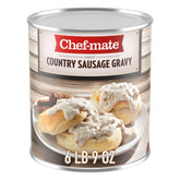 Chef-mate country sausage gravy ladled over warm biscuits.