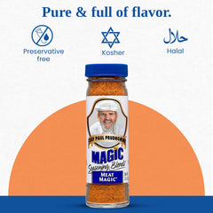 Meat Magic seasons burgers for robust grill flavor