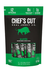 Chef's Cut Real Snack Sticks front view, on-the-go protein option.