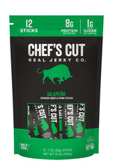 Chef's Cut Real Snack Sticks front view, on-the-go protein option.