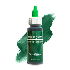 Chefmaster Forest Green Liqua-Gel bottle for vibrant icing color