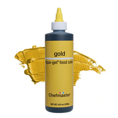 Chefmaster Gold Liqua-Gel icing color palette for vibrant, fade-resistant decorating.