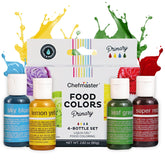 Chefmaster Liqua-Gel bottle swatch shows vivid, even frosting color.