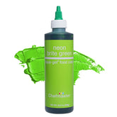 Chefmaster Neon Green Liqua-Gel bottle pour for vivid, fade-resistant icing