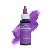 Chefmaster Neon Purple Liqua-Gel color for vibrant icing and fondant decorating.