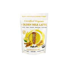 Chérie Sweet Heart turmeric cinnamon golden milk powder bottle enhances cozy beverages
