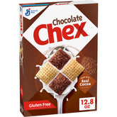 Chex Chocolate Cereal bowl with milk, gluten-free breakfast option