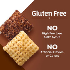 Chex chocolate trail mix idea with crunchy squares and nuts