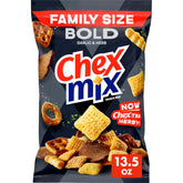 Chex Mix Bold Garlic and Herb squares ready for sharing crunch