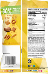 Chex Mix Savory White Cheddar close-up highlights diverse shapes for crunch