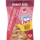 Chex Mix Simply Strawberry Creme Snack Bag, berry-sweet on-the-go snack solution